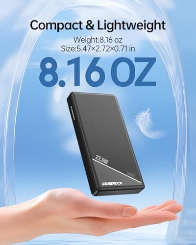 GENSROCK 2 Pack Portable Charger Power Bank 10000mAh, PD 22.5W Fast Charging Power Bank,LED Display Battery Pack for iPhone17/16/15/14/13 Series, Samsung, Google, Pixel, LG, iPad - Thumbnail 3