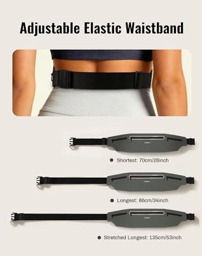 Running Belt for Women & Men-Ultra Light Slim Running Belts - Thumbnail 5