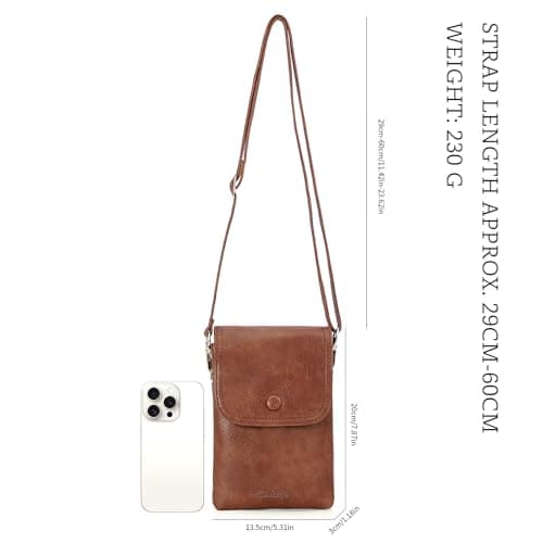 HiChiclife Crossbody Bags for Women, Mini Cell Phone Purses Shoulder Bag - Thumbnail 5