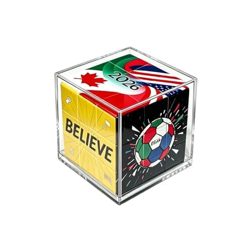 2026 World Soccer Cup 3x3 Cube Puzzle, Unique Football Souvenir Featuring Host Cities & Believe Design, End of Season Soccer Gifts, Coach Desk Decor & Team Party Favors - Thumbnail 6