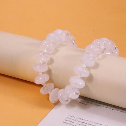 Clear White Swirl Chunky Beaded Choker Necklace for Women - Bold Statement Large Acrylic Beads Collar, Trendy Summer Vacation Jewelry Gifts for Mothers Day, Daily Casual Minimalist Necklace - Thumbnail 6