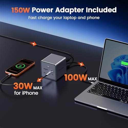 TobenONE 16-in-1 Laptop Docking Station Triple 4K Monitor with 150W Power Supply, 3 HDMI, 2.5Gbps Ethernet, 7 USB, USB-C Docking Station for Thunderbolt 5/4/3 Windows/Dell/Lenovo/HP/Asus - Thumbnail 4