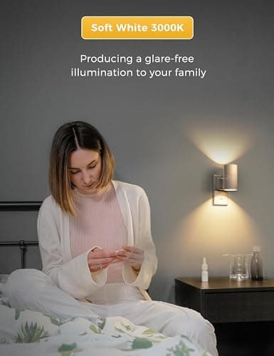 L LOHAS LED Night Light Plug in, Night Lights Plug into Wall, Light Sensor, 0-100LM Soft White 3000K, Dimmable Night Light, Modern Nightlight for Kids Bathroom Hallway Bedroom Kitchen Stairway, 2 Pack - Thumbnail 6
