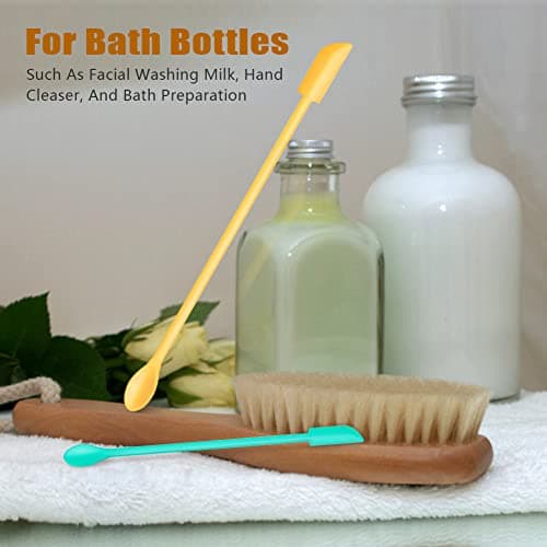 Silicone Spatula Set (6Pcs) - Mini Scraper Tool for Beauty & Food - Reach Every Last Drop, Multi-Size Spatulas for Makeup Jars, Lotion Bottles & Kitchen Containers​ (Blue and purple) - Thumbnail 5