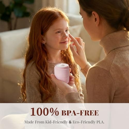 Trimcoo New Travel Toiletry Containers [Ultra Leakproof] TSA-Approved, PLA Hard Shell Jars with 5 Magnetic Labels, Wide Mouth Bottles for Lotion, Cleanser, Shampoo, Conditioner, Pink, 3 Pack, 2OZ - Thumbnail 5