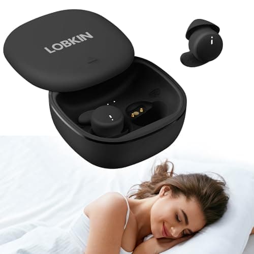 LOBKIN Sleep Earbuds,Wireless Bluetooth 6.0Noise Blocking Sleeping Headphones,Sleep Earphones for Side Sleepers in Ear Soft Mini Invisible Buds Comfort Fit for Sleeping Working - Image 1