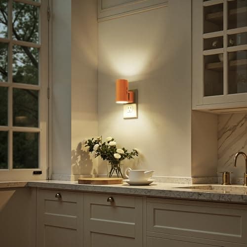 Briignite Night Lights Plug into Wall, Modern LED Night Light Plug in, Dusk to Dawn Sensor, Soft White 3000K, 0-100LM Adjustable Brightness, Dimmable NightLight for Hallway, Bedroom, Stairway, 2 Pack - Thumbnail 5