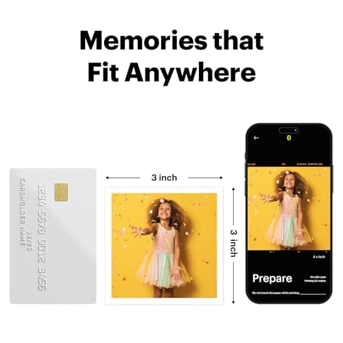 KODAK Mini Shot 3 Retro 3x3” Instant Digital Camera & Photo Printer, 38 Sheets, 2-in-1 Portable Print Camera, Bluetooth Smartphone Printer for iOS & Android, 4PASS Dye Sublimation, White - Thumbnail 6