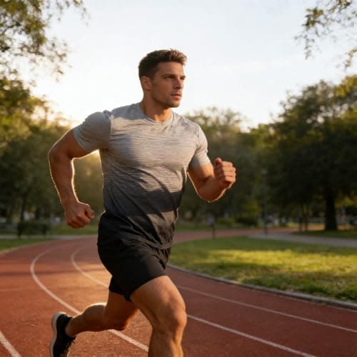Cozople Athletic T Shirts for Men Running Dry Fit Gym Pickleball Shirts Moisture Wicking Short-Sleeve Gray Tee Jersey for Sports Workout XL - Thumbnail 5