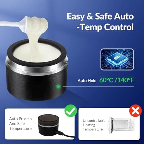 Unimiko Nose Hair Wax Kit, Nose Wax Kit Men with 100g Nose Wax, 20 Applicators for 20Uses. Easy, Quick & Painless Instant Nose Waxing Kit for Men (Black-1) - Thumbnail 4