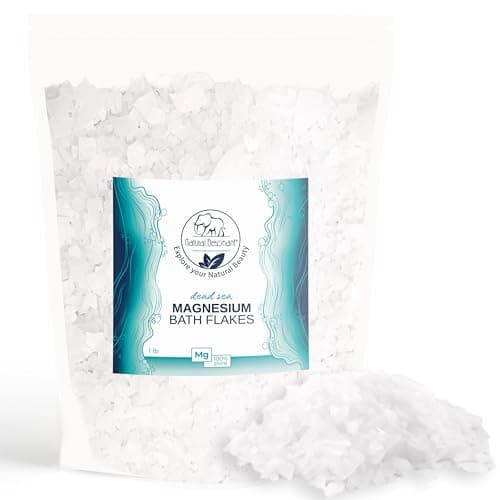 Natural Elephant Dead Sea Magnesium Bath Flakes | 1 lb Bag (16 oz)| Pure Magnesium Chloride Soak for Body and Foot | Ideal for a Soothing Bath Experience | Alternative to Epsom Salt - Image 1