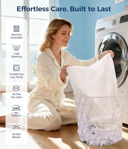 AVIKEN Waterproof Mattress Protector King Size, Soft Breathable Mattress Pad with Deep Pocket 8"-21", Noiseless 3D Air Fabric Cooling Mattress Cover for Bed, Machine Washable, White - Thumbnail 6