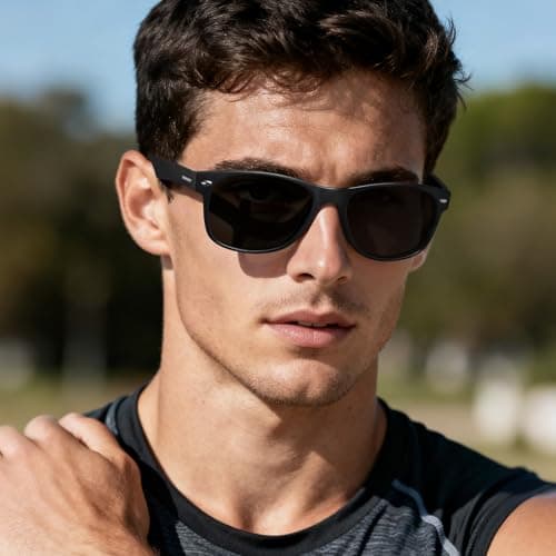 CARFIA Polarized Sunglasses Men Womens UV Protection,TR90 Lightweight Frame Sports Life Style Outdoor Running Sun Glasses - Thumbnail 2