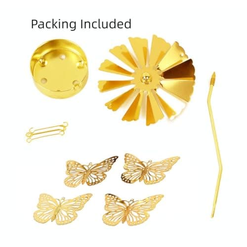 Spinning Candle Holder, Rotating Carousel Tealight Candle Holder, Unique Birthday Gift for Women, Mom, Sister, Friends, Christmas, Valentine's Day (Butterfly) - Thumbnail 6