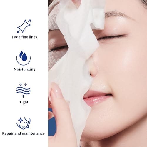 PROF.LING Real Deep Hyaluronic Acid Face Mask, Deep Hydrating & Firming Sheet Mask for Fine Lines, Plumping Moisture Care for Dry, Dehydrated Skin,Korean Skincare, 28g x 5 ea - Thumbnail 5