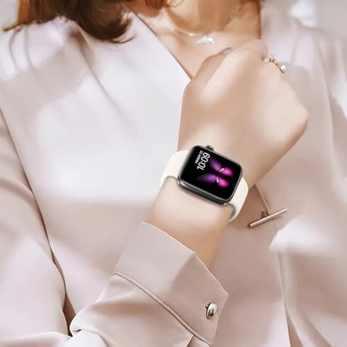 8 Pack Sport Band Compatible with Apple Watch Bands Women Men 40mm 38mm 41mm 42mm 44mm 45mm 49mm 46mm,Silicone Waterproof Strap for iWatch Apple Watch Series11 10 9 8 7 6 5 4 3 2 1 SE Ultra - Thumbnail 6