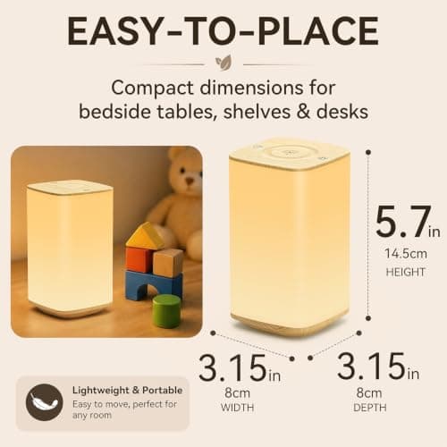 Auxmir Baby Night Light for Nursery, 4000mAh Rechargeable Night Lamp with Remote & Touch Control, Dimmable Light + 256 RGB Colors, 1/2/4/6H Timer for Breastfeeding, Diaper Changes, Kids Bedroom - Thumbnail 2