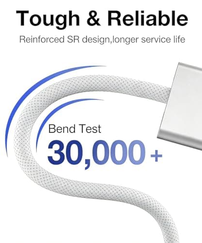 USB-C to Magnetic 3 Cable 6.6FT, 140W MacBook Air Charger Magnetic Fast Charging, MacBook Charger Magnetic Connector for MacBook Air 13"/15" (2022-25) & Pro 14"/16" (2021-25) for M4/M3/M2 - Thumbnail 5