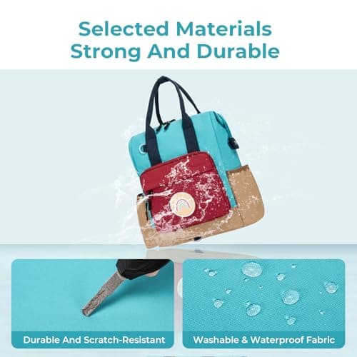 CLUCI Toddler Backpack Kids Backpacks For Boys Preschool Kindergarten Elementary Daycare Backpack For School & Travel Bookbag with 4 Detachable Cute Patches - Thumbnail 4
