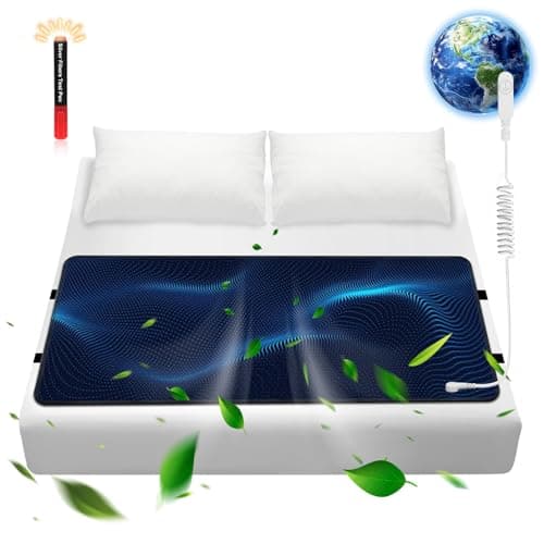 Grounding Mattress Pad with Cord,Grounding Mat for Bed, Grounding Sheets (King, 76"x27")