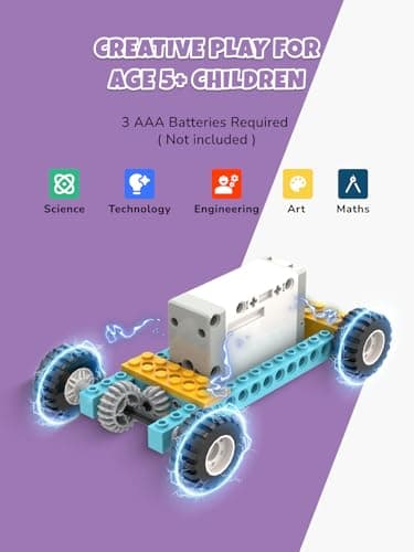 Veecafiodi 50 in 1 Science Kit for Kids 6-12, STEM Toys for Kids Age 8-12, Educational Building Toy for Boys Girls, Motorized Engineering Set, Birthday Gift - Thumbnail 2