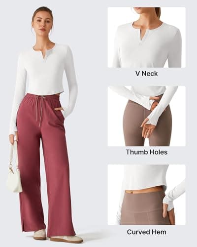 G4Free Womens UPF 50+ Long Sleeve Shirts Quick Dry Stretchy(White,XS) - Thumbnail 3