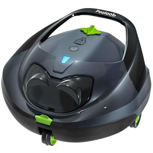 Pooloob Robotic Pool Vacuum Cleaner with Triple-Layer Filtration & Floating Buoy, for Regular Daily Maintenance, Flat Floor Cleaning for Above/In-Ground Pools,NOT for Initial or Deep Cleaning or Swamp - Image 1
