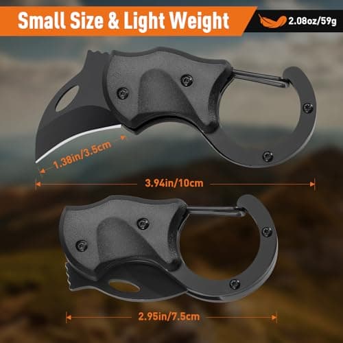 Gifts for Men Pocket Carabiner Gadgets, Anniversary Birthday Gift for Men Dad Husband Him Grandpa, Fathers Day Dad Gifts for EDC Gadgets Tool, Unique Mens Gifts for Dad Who Have Everything - Thumbnail 4