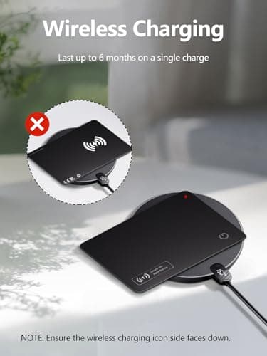 Lmrbelec Wallet Tracker Card Work with Apple Find My, Ultra-Slim Rechargeable Tracking Card Credit Card Tracker for Wallet, Luggage, Passport (for iOS, 2 Pack) - Thumbnail 6