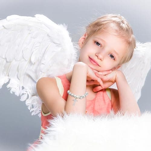 BAYLAY First Communion Gifts for Girls, Cross Bracelet for Teen First Communion Bracelet for Girls Pearl Letter J Initial Charm Bracelet First Holy Communion Gifts for Girl Catholic - Thumbnail 3