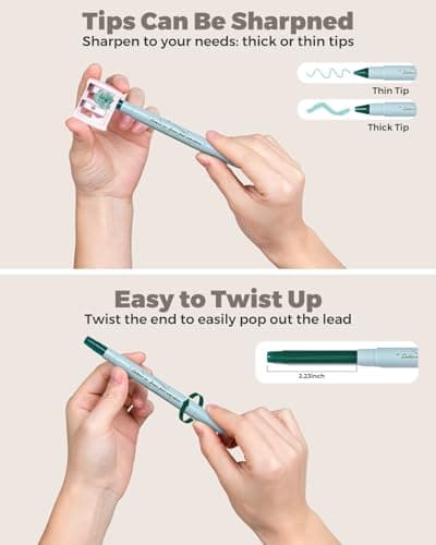 WEMATE Bible Highlighters No Bleed, 9PCS Assorted Colors Gel Highlighters Set, Cute Bible Study Supplies for Scripture Marking, Color Coding & Book Highlighting - Thumbnail 5