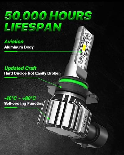 FateEye H11 9005 LED Light Bulbs 40000LM 6500K High Beam Low Beam Bulb LED Fog Light Kit, 1:1 Size, Plug and Play, Fog Bulbs - Thumbnail 6