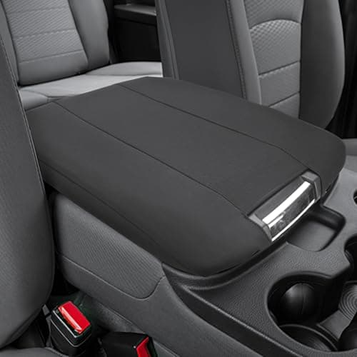 JOYTUTUS Center Console Cover Compatible with 2013-2018 Ram 1500 & 2013-2026 Ram 2500/3500/1500 Classic Model Jump Seat Console, Neoprene Arm Rest Armrest Cover for Car, Middle Console Cover Lid