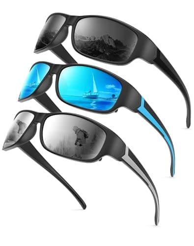 KALIYADI Polarized Sunglasses-for-Men Sports Sunglasses: Mens Sun Glasses with UV400 for Running Fishing Golf - Image 1