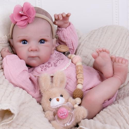 Milidool Reborn Baby Dolls - 20-inch Cute Soft Vinyl Realistic Baby Doll Real Life Baby Dolls with Complete Accessories Perfect for Cuddling, Playtime, and Gift Giving - Thumbnail 2