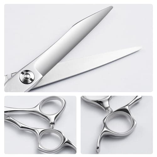 Professional Hair Cutting Scissors 6 Inch, VG10 Steel Convex Edge Barber Shears, Ergonomic Hair Scissors for Salon Professionals and Home Use - Thumbnail 4