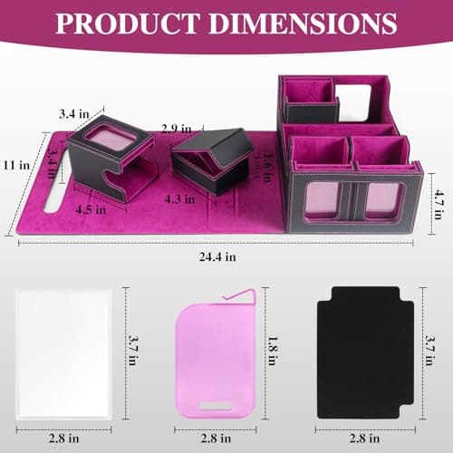 URMMIY Trading Card Storage Box for MTG – Multi-Purpose Commander Deck Box with Commander Display, Waterproof TCG Deck Case Compatible with Magic The Gathering, Sports Cards, Collectors & Gamers - Thumbnail 2