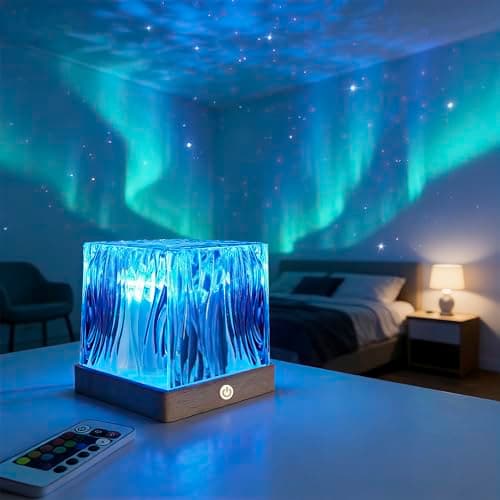 Karlstruyn Northern Aurora Light Projector, 2026 New Model 16 Color Touch Magical Northern Dreamscape Lights, Dynamic Ripple Effect Night Lights with Remote for Bedroom Kids Teens Gifts