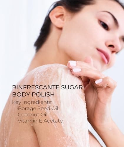Borghese Rinfrescante Sugar Body Polish - Exfoliating Sugar Body Scrub with Coconut Oil & Vitamin E for Hydration, For All Skin Types, Scented - Thumbnail 3