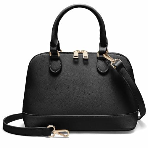 Goinsound Small Purse for Women Leather Satchel Bags for Women Mini Satchel Crossbody Bags Black - Image 1