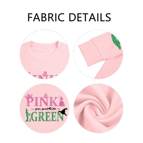 Pink Goes Good with Green Sweatshirt Women Musical Movie Graphic Gifts Casual Long Sleeve Sweater Tops - Thumbnail 5