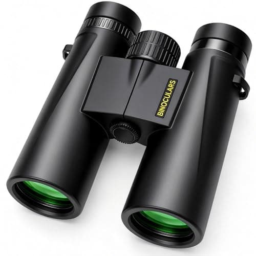 Asacam 12x42 Binoculars for Adults, High Powered Binoculars with Large Eyepiece, Lightweight HD BAK4 Prism for Bird Watching, Travel, Hunting, Camping, Sports