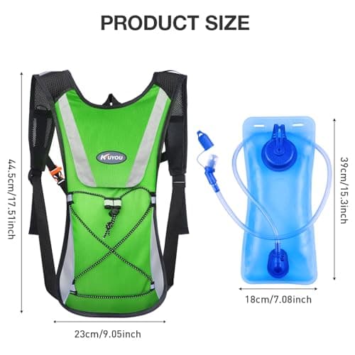 KUYOU Hydration Backpack Hydration Pack with 2L Water Bladder, Lightweight Insulation Water Backpack for Running, Cycling,Hiking,Climbing - Thumbnail 3