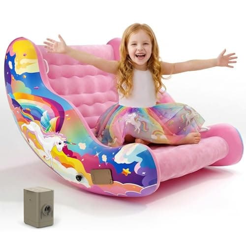 Sensory Chair for Kids with Autism – Toddler Rocking Chair for Sensory Seeking, ADHD & Calming – Autism Sensory Products for Deep Pressure Therapy in Sensory Room, Birthday Gifts for Boys Girls - Image 1