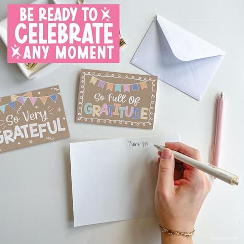Hadley Designs Assorted Cards With Envelopes All Occasion - 54 Bulk Greeting Cards For All Occasions, Mixed Greeting Card Assortment, Birthday, Thank You, Congrats, Sympathy, Holiday Variety Card Pack - Thumbnail 4