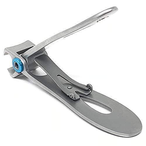 KOHM Nail Clippers for Thick Nails - Heavy Duty, Wide Mouth Professional Fingernail and Toenail Clippers for Men, Women & Seniors, Silver - Thumbnail 4