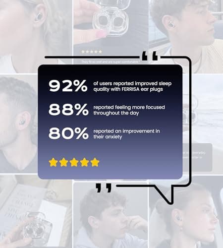 Upgrade Stylish Ear Plugs for Sleep, 45dB Noise Reduction, Side Sleeper Friendly, All-Day Comfort, Reusable, Earplugs for Muffling Snoring, Focus, Travel, Noise-Sensitive, Motorcycle - Thumbnail 5