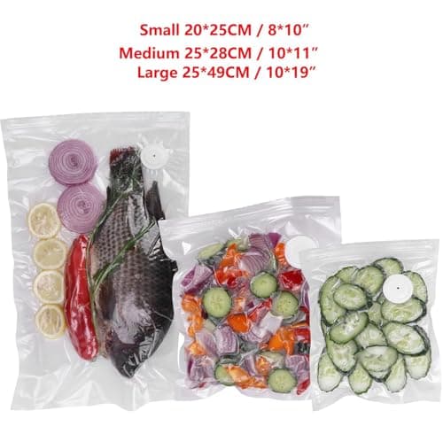 Reusable Vacuum Sealer Bags for Food – 30 Pack BPA-Free Large (11 x 20 in) Vacuum Storage Bags | Freezer & Microwave Safe | Leak-Proof & Odor-Resistant | Compatible With Many Vacuum Sealers - Thumbnail 5
