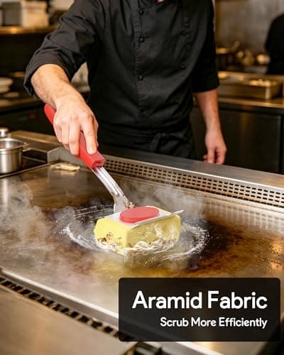 Grill Brush Bristle Free, Steam Grill Cleaning Brush with Scraper, One-Fit-All for All Grate Type, BBQ and Teppanyaki Accessories Cleaner for Outdoor, Two Replaceable Heads - Thumbnail 3