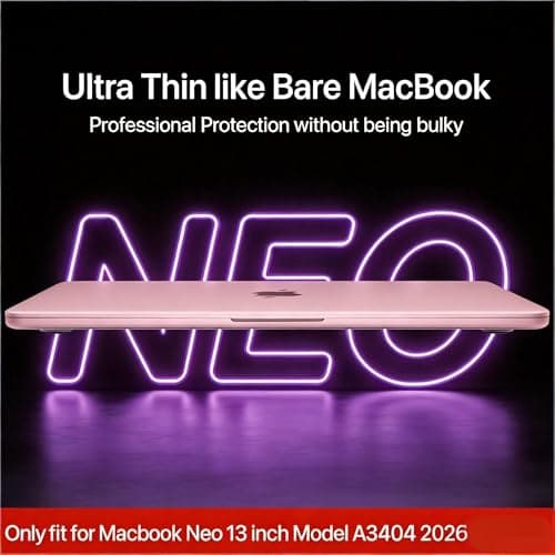 Se7enline for MacBook Neo Case 13 inch 2026 Model A3414,Matte Blush - Thumbnail 5